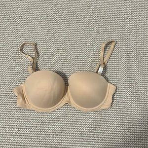 Pink nude push-up bra